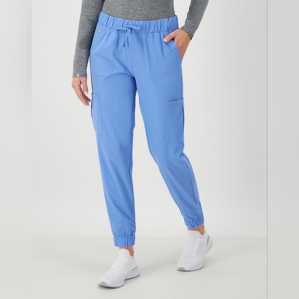Hanes women's blue comfort fit scrubs pants Size S/P